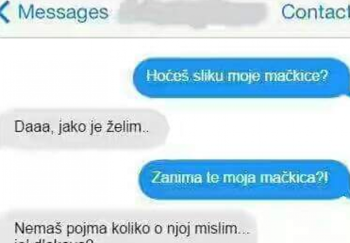 Tražio je da mu pošalje sliku mačkice, a ona mu je ispunila želju