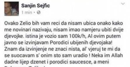 UPOZORENJE: Ovo je lažni profil Sanjina Sefića 