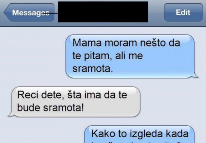 Pitala mamu kako izgleda 'prvi put', pa joj mama objasnila