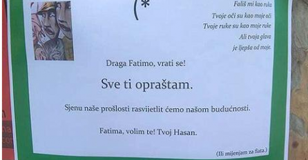 Neobičan oglas u Mostaru: Hasan moli Fatimu da mu se vrati, ili će je zamijeniti za „fiata“