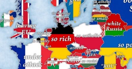Stereotipi: Ova mapa pokazuje o čemu su evropske zemlje prepoznatljive, a evo šta je sa BiH!