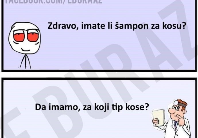 Buraz zna kakav mu šampon treba