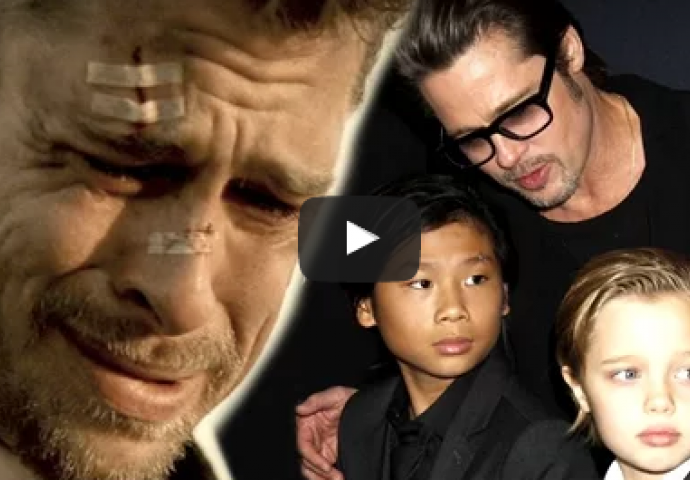 Brad Pitt u suzama nakon što je vidio djecu (VIDEO) 