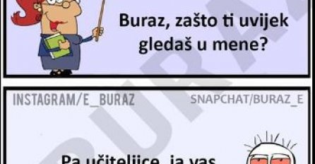 Buraz izjavio ljubav učiteljici 