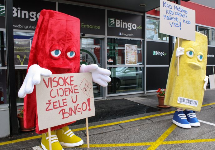 Visoke cijene protestovale ispred Binga [VIDEO]