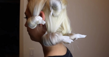 Ona je zamotala WC papir oko kose: Kada vidite krajnji rezultat, uradit ćete isto (VIDEO)