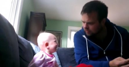 Morate čuti njegov glas: Ujak čita bajku, a beba se ne prestaje smijati (VIDEO)