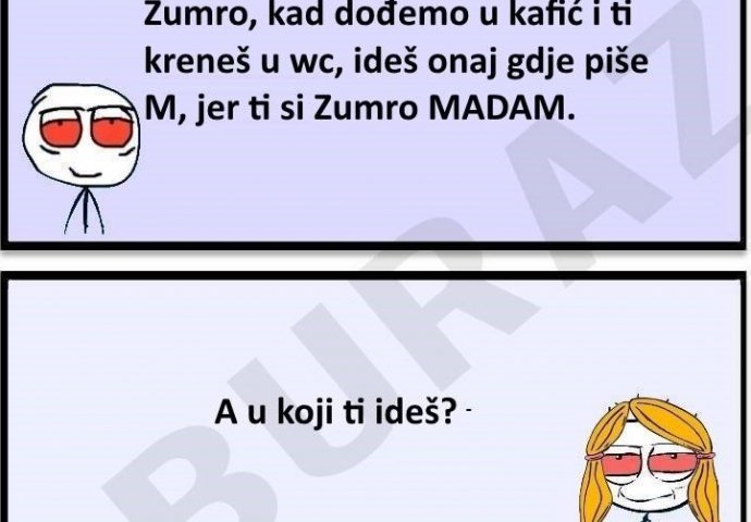 Buraz savjetuje Zumru kako da se ponaša u kafiću