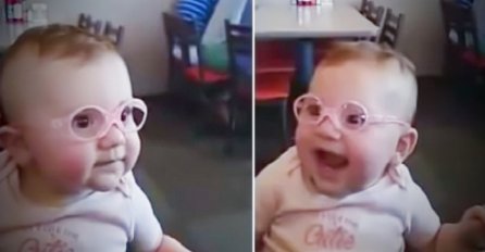 Beba je dobila svoje prve naočale: Njena reakcija kad je ugledala roditelje će vam rastopiti srce (VIDEO)
