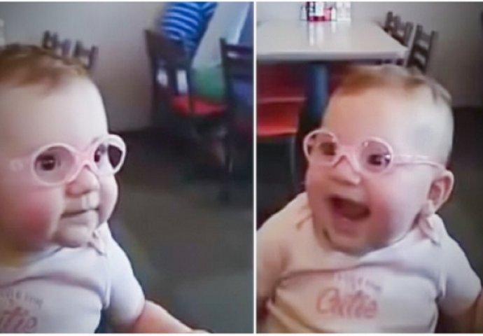 Beba je dobila svoje prve naočale: Njena reakcija kad je ugledala roditelje će vam rastopiti srce (VIDEO)