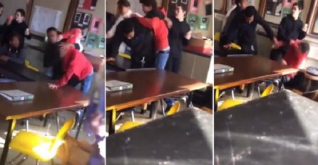 Učenik napao profesoricu, počeo da je udara po glavi, ali stigla ga je kazna (VIDEO)