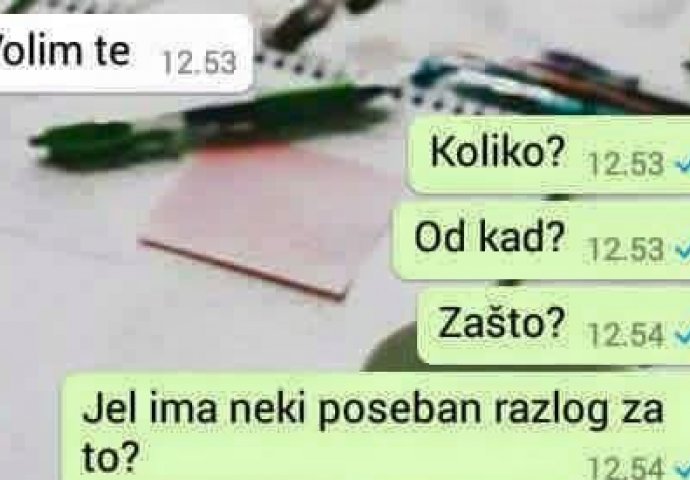 Rekao joj da je voli, a onda je ona sve upropastila