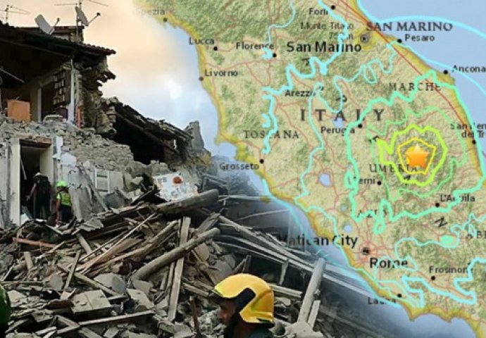 Zemljotres jačine 7 stepeni po Richteru pogodio centralnu Italiju