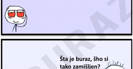 Buraz je otkrio toplu vodu: Evo zašto je Buraz zamišljen!