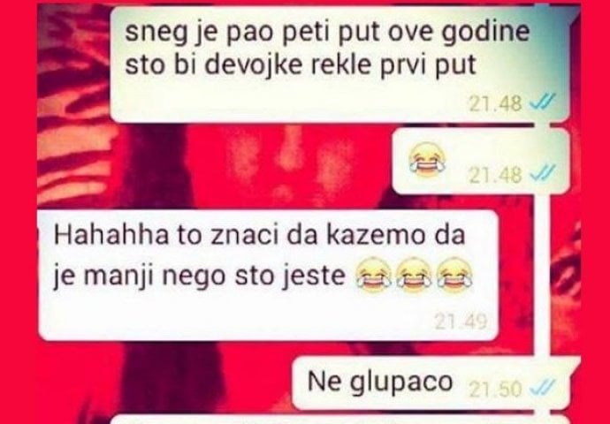 Protumačila je poruku na svoj način, a onda joj je on objasnio kako stoje stvari