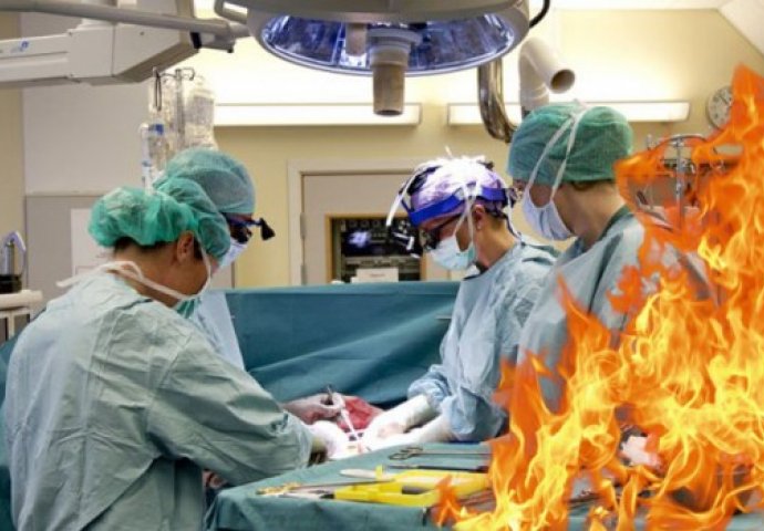 Ispustila je gas tokom operacije, a onda je njeno tijelo počelo da gori