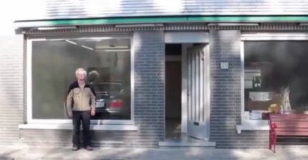 Nisu mu dali da napravi garažna vrata, pa je smislio genijalnu ideju! (VIDEO)