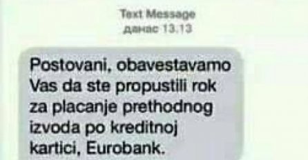 Urnebesan odgovor banci: "Zašto kasnim sa plaćanjem rate?"