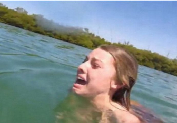Da se prestraviš: Plivala je, a onda uočila nešto od čega se ledi krv u venama (VIDEO)