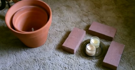 Uzeo je dvije svijeće za i saksije za cvijeće: Kada vidite šta je napravio i vi ćete pokušati kod kuće (VIDEO)