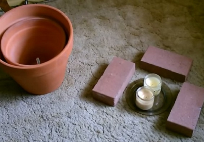 Uzeo je dvije svijeće za i saksije za cvijeće: Kada vidite šta je napravio i vi ćete pokušati kod kuće (VIDEO)