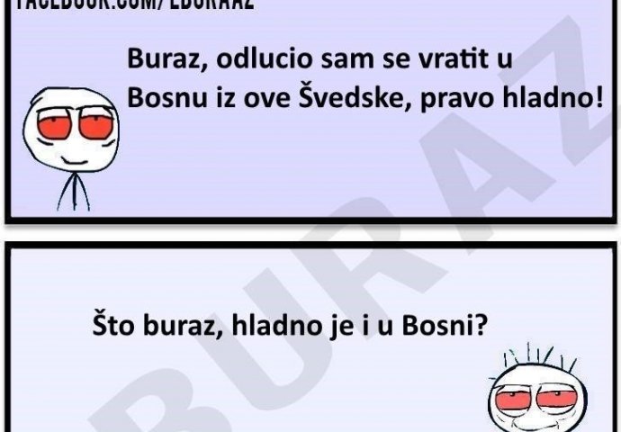 Buraz napušta Švedsku i dolazi u Bosnu