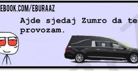 Zumra ne želi da sjedne u ovaj automobil 