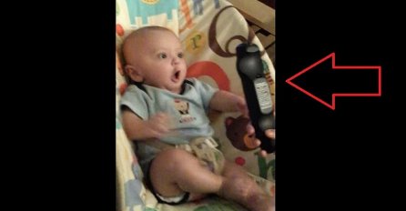Beba je prvi put vidjela daljinski upravljač za TV, a njena reakcija će vas nasmijati do suza (VIDEO)