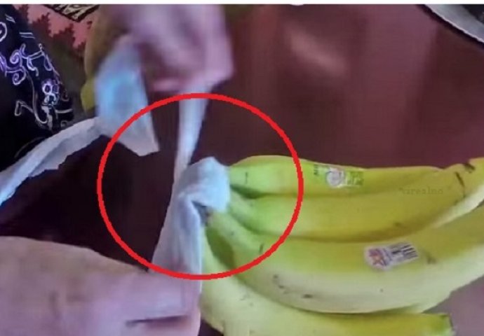 Genijalno i korisno: Pomoću ovog trika će banane ostati svježe duže nego inače (VIDEO)