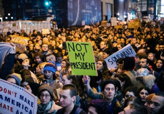 Protesti u SAD: Trump nije naš predsjednik  [VIDEO]