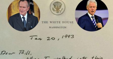 Svi šeruju poruku koju je Bush napisao Clintonu kad mu je predao [FOTO]