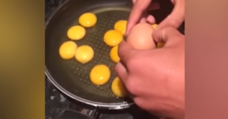 Razbio je 12 jaja u nizu! Ono što je pronašao unutra, ne dešava se često (VIDEO)