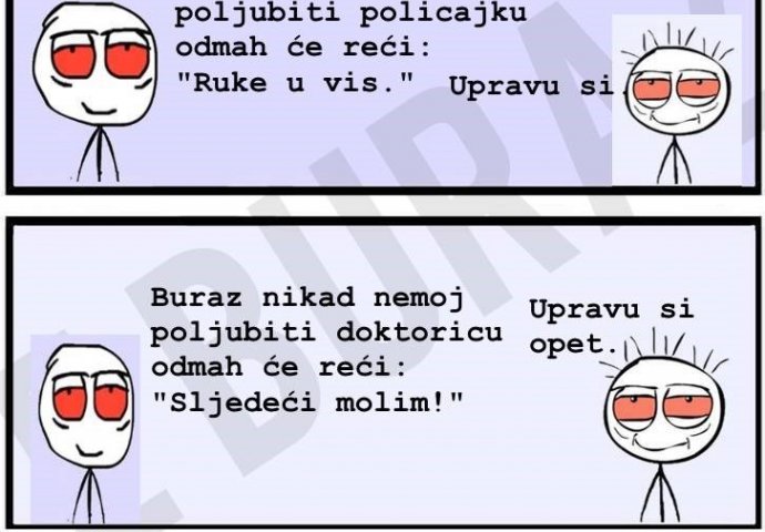 Buraz zna koga je najbolje poljubiti