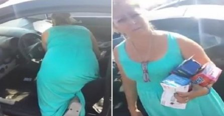 Uhvatio je nepoznatu ženu kako krade iz njegovog automobila, pogledajte šta se dalje odvijalo (VIDEO)