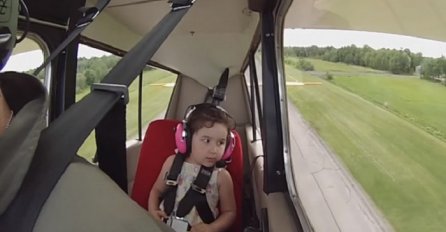 Tata i kćerka su poletjeli u avionu: Evo kako je reagovala kada je tata počeo praviti krugove (VIDEO)