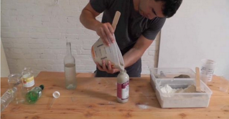 Napunio je plastičnu flašu cementom, a rezultat je prosto genijalan (VIDEO)
