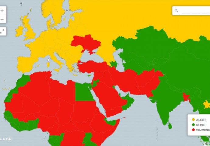 SAD izdao upozorenje: Ovo su zemlje u kojima je moguć teroristički napad, pogledajte gdje spada BiH