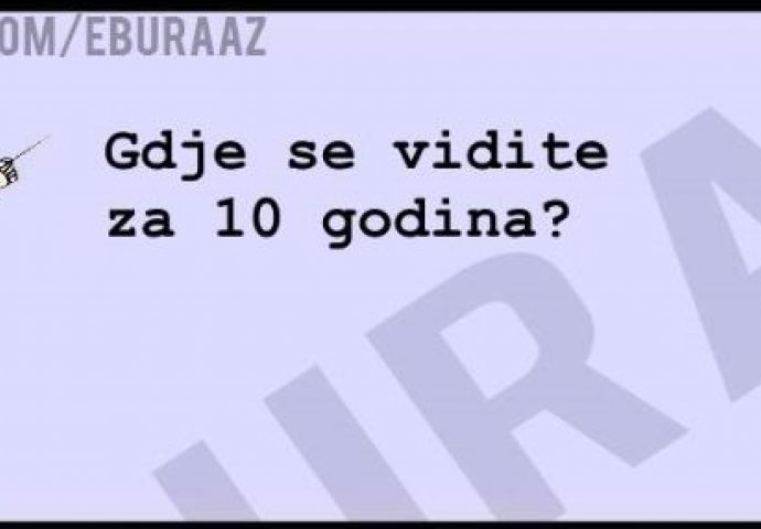 Buraz kralj: Evo gdje se vidi za 10 godina