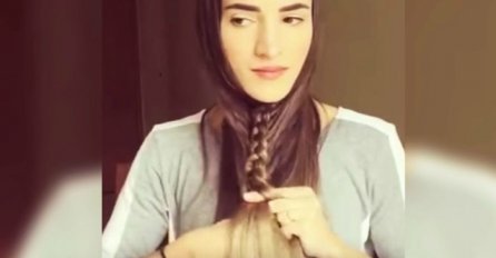 Počela je da plete pletenicu ispod svoje brade a dobila iznenađujuće dobru frizuru (VIDEO)