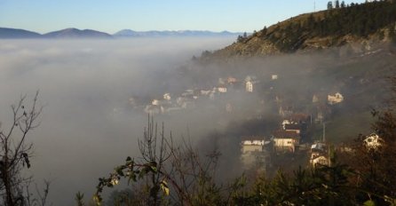 U BiH gusta magla smanjuje vidljivost u kotlinama i uz riječne tokove