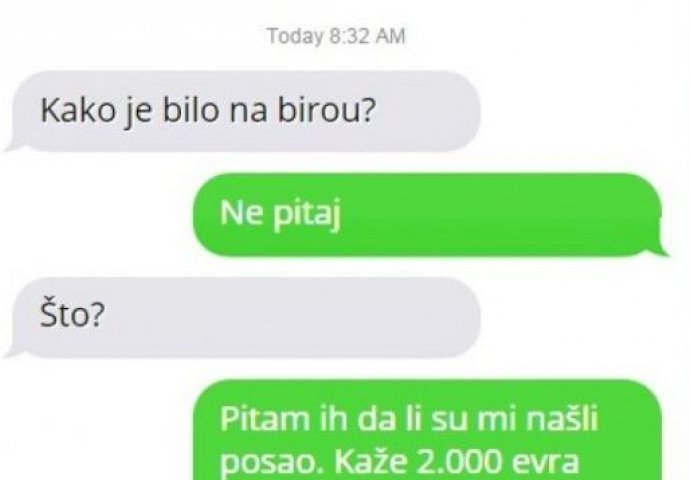 Razgovor za smijanje i plakanje: Evo kako izgleda kada posao tražiš preko biroa