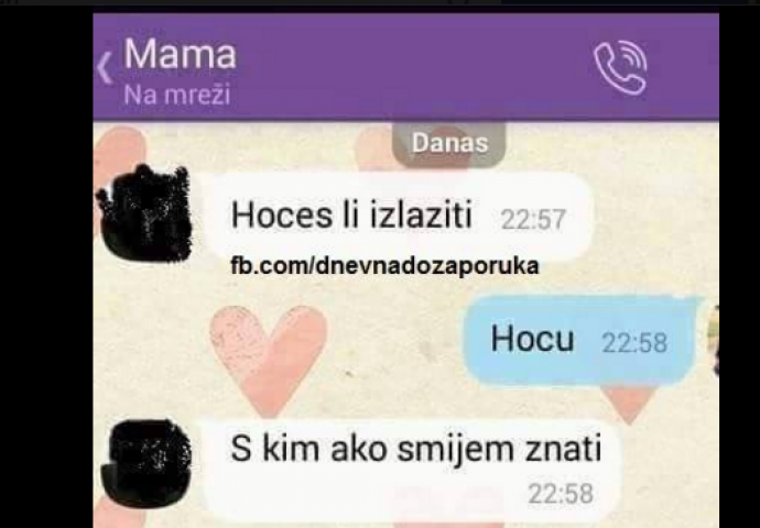   Pozdravi Eminu, momka sigurno nema 