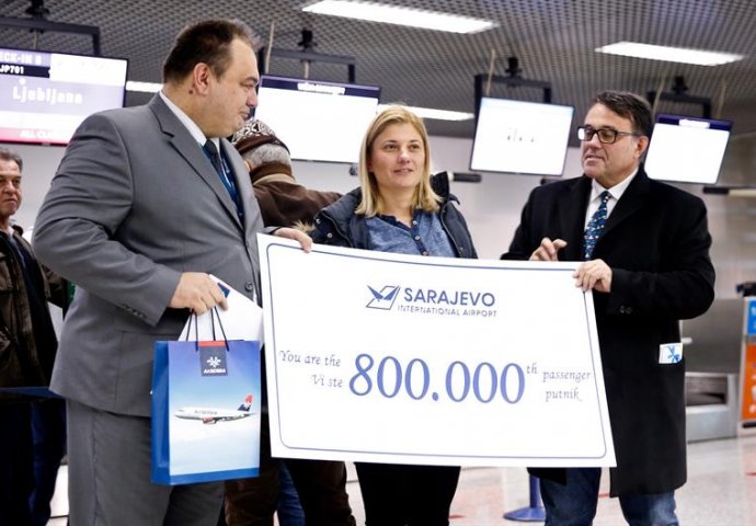Mostarka 800.000. putnica Međunarodnog aerodroma Sarajevo
