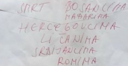 U Novom Sadu se u koverti pojavila prijeteća poruka: Smrt Bosancima, Mađarima... 