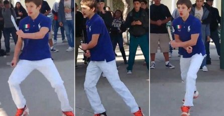 (VIDEO)Pomahnitali 14-godišnjak mahao noževima na školskom dvorištu, policija ga morala upucati