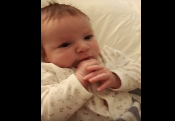 Svi su mislili da laže, dok nije objavila snimak svog 2-mjesečnog sina kako radi nešto nevjerovatno (VIDEO)