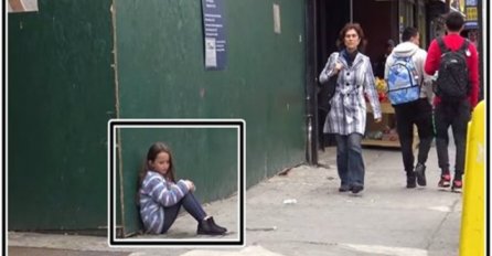 Sjedila je sama na ulici, a onda joj je prišao potpuni stranac i ponudio joj nešto šokantno (VIDEO)