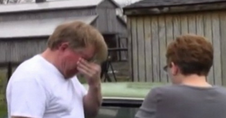 Vratili mu njegov voljeni prvi automobil, plakao je kao dijete (VIDEO)