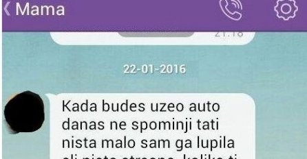 Mama je slupala auto, pa je pokušala kupiti šutnju od svog sina, ali ovo nikako nije očekivala! 