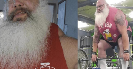 Najsnažniji Djed Mraz na svijetu: Danju uveseljava djecu, a noću je bodybuilder  